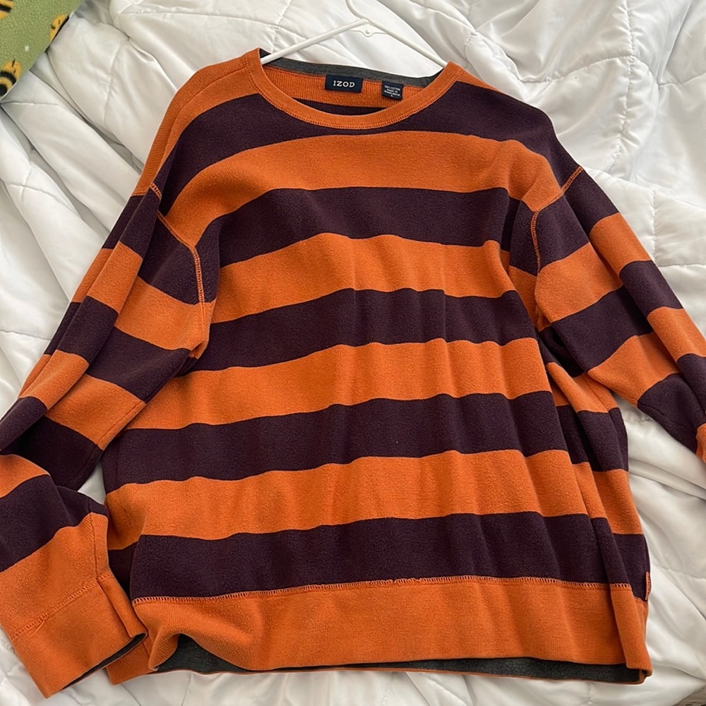vintage purple and orange sweater! unisex!